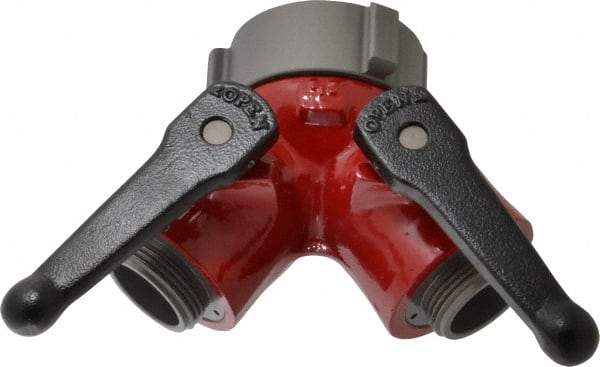 Made in USA - 2-1/2" Pipe, NST Steel WYE Gate Valve - Union Bonnet - Industrial Tool & Supply