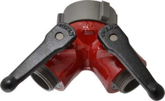 Made in USA - 2-1/2" Pipe, NST Steel WYE Gate Valve - Union Bonnet - Industrial Tool & Supply