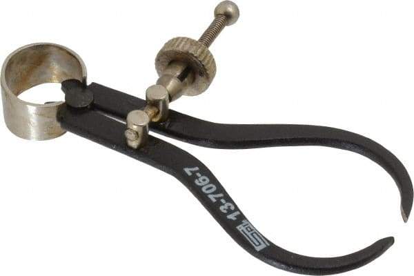 SPI - 3 Inch Leg, Spring Joint, Steel, Powder Coated, Outside Caliper - 3 Inch Max Measurement, with Quick Nut Adjustment - Industrial Tool & Supply