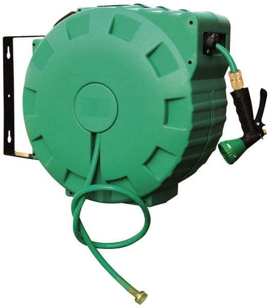 Value Collection - 80' Spring Retractable Hose Reel - 140 psi, Hose Included - Industrial Tool & Supply