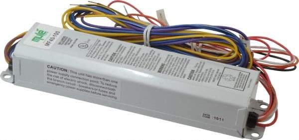 Mule - 2 Lamp, 120-277 Volt, T8, T10, T12 Fluorescent Emergency Ballast - 0 to 39 Watt, 350 to 450 Lumens, 90 min Run Time, 2 Inch Long x 9-16/41 Inch Wide x 1-1/2 Inch High - Industrial Tool & Supply