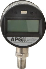 Made in USA - 2-1/2" Dial, 1/4 Thread, 0-5,000 Scale Range, Pressure Gauge - Industrial Tool & Supply