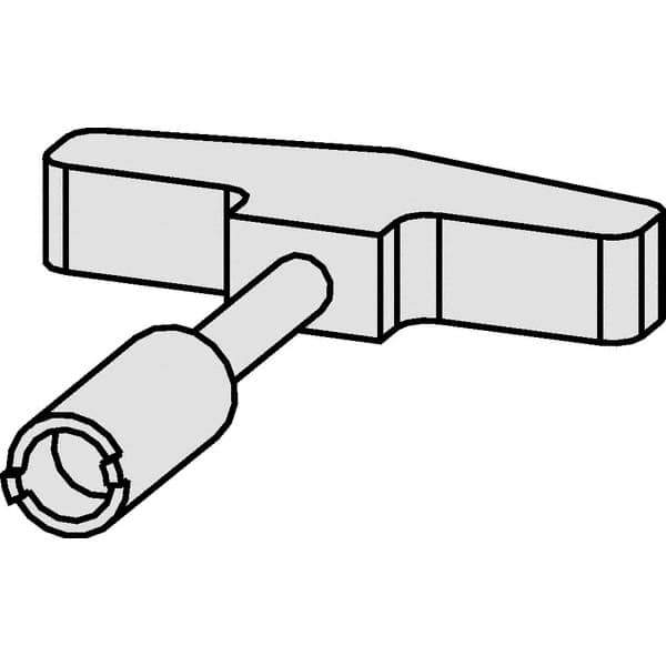 Kennametal - T-Handle Driver for Indexable Tools - Coolant Supply Unit Compatible, Series HSK - Industrial Tool & Supply