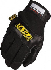 Mechanix Wear - Size L (10) Leather Flame Resistant Work Gloves - For General Purpose, Uncoated, Hook & Loop Cuff, Full Fingered, Black, Paired - Industrial Tool & Supply
