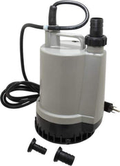 Value Collection - 1/6 hp, 120 Amp Rating, 120 Volts, Full-On Operation, Submersible Pump - Plastic Housing - Industrial Tool & Supply