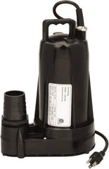 Value Collection - 1/2 hp, 120 Amp Rating, 120 Volts, Full-On Operation, Submersible Pump - Plastic Housing - Industrial Tool & Supply