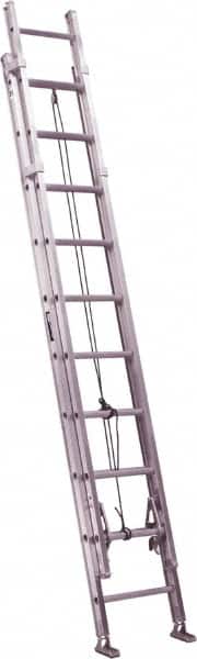 Louisville - 20' High, Type IAA Rating, Aluminum Industrial Extension Ladder - Industrial Tool & Supply