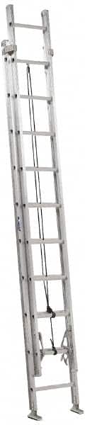 Louisville - 16' High, Type IA Rating, Aluminum Industrial Extension Ladder - Industrial Tool & Supply