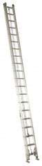 Louisville - 40' High, Type IA Rating, Aluminum Industrial Extension Ladder - Industrial Tool & Supply