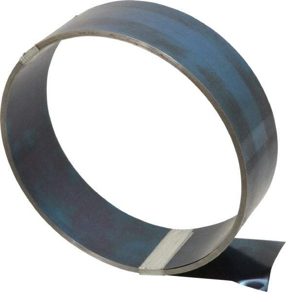 Value Collection - 1 Piece, 25 Ft. Long x 2 Inch Wide x 0.01 Inch Thick, Roll Shim Stock - Spring Steel - Industrial Tool & Supply