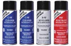 Dynaflux - Crack Detection Kit and Components - Nonflamable NDT Kit, Four 16 Ounce Cans - Exact Industrial Supply