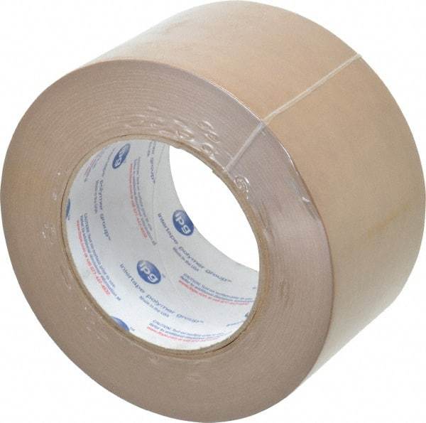 Intertape - 3" x 60 Yd Natural (Color) Rubber Adhesive Packaging Tape - Paper Backing, 7.2 mil Thick, 45 Lb Tensile Strength, Series 530 - Industrial Tool & Supply