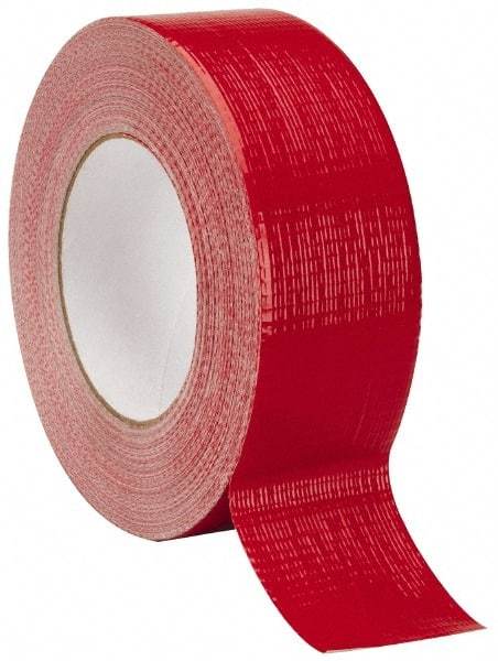 Intertape - 2" x 55m Red Duct Tape - 9 mil, Rubber Adhesive, Polyethylene Cloth Backing, 18 Lb/ln Tensile Strength, 32°F to 160°F, Series AC20 - Industrial Tool & Supply