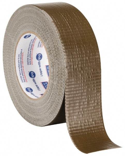 Intertape - 2" x 55m Green Duct Tape - 9 mil, Rubber Adhesive, Polyethylene Cloth Backing, 18 Lb/ln Tensile Strength, 32°F to 160°F, Series AC20 - Industrial Tool & Supply