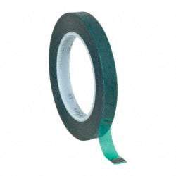 Intertape - 1/2" Wide x 72 Yd Long Green Polyester Film Masking Tape - Series 6215, 3.4 mil Thick, 50 In/Lb Tensile Strength - Industrial Tool & Supply
