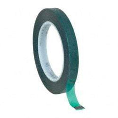 Intertape - 1/2" Wide x 72 Yd Long Green Polyester Film Masking Tape - Series 6215, 3.4 mil Thick, 50 In/Lb Tensile Strength - Industrial Tool & Supply
