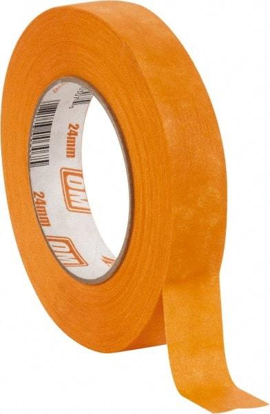 Intertape - 1" Wide x 60 Yd Long Orange Paper Masking Tape - Series Orange Mask, 7.3 mil Thick, 23 In/Lb Tensile Strength - Industrial Tool & Supply