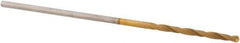 Guhring - #68 118° High Speed Steel Jobber Drill - TiN Finish, Right Hand Cut, Spiral Flute, Straight Shank, 30mm OAL, Standard Point - Industrial Tool & Supply