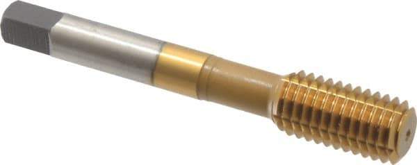 Accupro - 1/2-13 UNC H5 Thread Limit Bottoming Thread Forming Tap - Powdered Metal High Speed Steel, TiN Finish, 3-3/8" OAL - Exact Industrial Supply