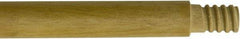 O-Cedar - 60 x 1" Wood Squeegee Handle - Threaded Connection, Tan - Industrial Tool & Supply