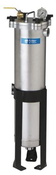 Pentair - 2 Inch, Aluminum, Bag Filter Housing - FNPT End Connection, 90 GPM Max Flow - Industrial Tool & Supply