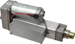Duff-Norton - 4" Stroke Len, 25% Duty Cycle, 12 Volt, Linear Electromechanical Actuator with Limit Switch - DC Input, 0.5" per Second, 100 Lb Capacity - Industrial Tool & Supply