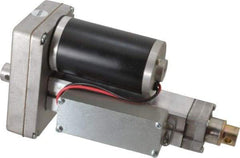 Duff-Norton - 4" Stroke Len, 25% Duty Cycle, 12 Volt, Linear Electromechanical Actuator with Limit Switch - DC Input, 0.37" per Second, 250 Lb Capacity - Industrial Tool & Supply