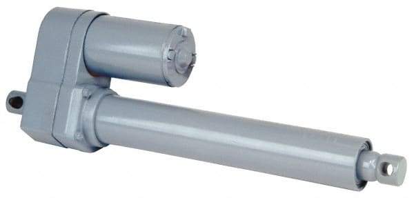 Duff-Norton - 8" Stroke Len, 27% Duty Cycle, 12 Volt, Linear Electromechanical Actuator with Slip Clutch - DC Input, 0.37" per Second, 500 Lb Capacity - Industrial Tool & Supply