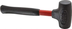 Proto - 16 oz Head 1-5/8" Face Diam Urethane Dead Blow Hammer - 12" OAL, Fiberglass Handle - Industrial Tool & Supply
