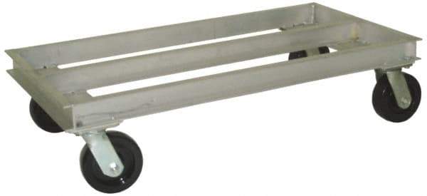 Value Collection - 2,000 Lb Capacity Aluminum Welded Aluminum Dolly - 36" Long x 21" Wide x 11" High, 6" Wheels - Industrial Tool & Supply