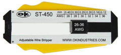 Jonard Tools - 36 to 26 AWG Capacity Precision Wire Stripper - Polycarbonate Handle - Industrial Tool & Supply