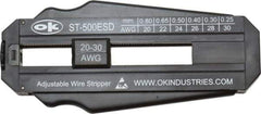 Jonard Tools - 30 to 20 AWG Capacity Precision Wire Stripper - ESD Safe Polycarbonate Handle - Industrial Tool & Supply