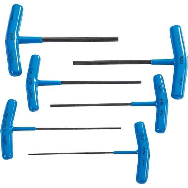 Proto - Hex Key Sets - 6PC 2-6MM T HNDL HEX KEY WRENCH SET - Industrial Tool & Supply