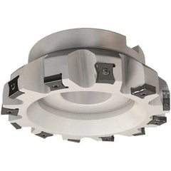 Iscar - 3" Cut Diam, 1" Arbor Hole, 0.118" Max Depth of Cut, 86° Indexable Chamfer & Angle Face Mill - 8 Inserts, LN.. 1506.. Insert, Right Hand Cut, 8 Flutes, Series TangMill - Industrial Tool & Supply