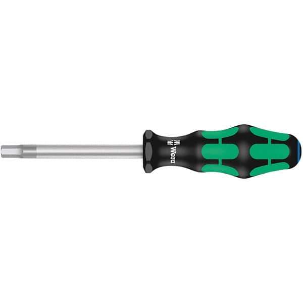 Wera - 5mm Standard Hex Driver - 80mm Blade Length, Ergonomic Cushion Grip Handle, 185mm OAL - Industrial Tool & Supply