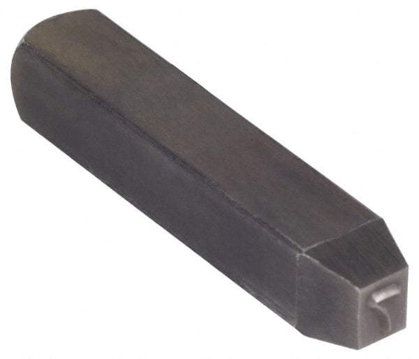Made in USA - 3/16" Character Size, 7 Character, Heavy Duty Individual Steel Stamp - Steel, Number - Industrial Tool & Supply