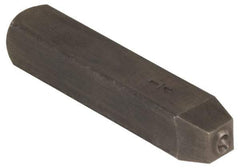 Made in USA - 3/16" Character Size, 9 Character, Heavy Duty Individual Steel Stamp - Steel, Number - Industrial Tool & Supply