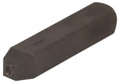 Made in USA - 3/16" Character Size, Q Character, Heavy Duty Individual Steel Stamp - Steel, Letter - Industrial Tool & Supply