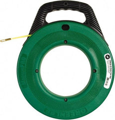 Greenlee - 50 Ft. Long x 3/16 Inch Wide, Nylon Fish Tape - 250 Lb. Pulling Strength, Includes Case - Industrial Tool & Supply