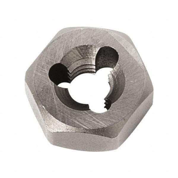 Union Butterfield - 7/16-20 UNF Thread, 7/8" Hex, Right Hand Thread, Hex Rethreading Die - Chromium Steel, 7/16" Thick, Series 2025 - Exact Industrial Supply