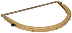 BULLARD - Aluminum Face Shield Frame - Gold, Chemical Handling & High Heat Applications, Compatible with Full Brim Hard Hats - Industrial Tool & Supply