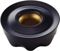 Kennametal - RPET1605M0 Grade KCPK30 Carbide Milling Insert - TiN/TiCN/Al2O3 Finish, 7/32" Thick, 16mm Inscribed Circle - Industrial Tool & Supply