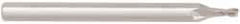 Niagara Cutter - 0.028", 0.042" LOC, 1/8" Shank Diam, 1-1/2" OAL, 2 Flute, Solid Carbide Square End Mill - Single End, Uncoated, Spiral Flute, Centercutting, Right Hand Cut, Right Hand Flute, Series MES230 - Industrial Tool & Supply