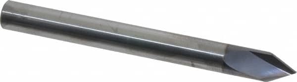 Niagara Cutter - 1/4" Diam 2 Flute Single End Solid Carbide Chamfer Mill - Industrial Tool & Supply