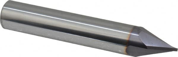 Niagara Cutter - 1/2" Diam 2 Flute Single End Solid Carbide Chamfer Mill - Industrial Tool & Supply