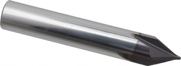 Niagara Cutter - 1/2" Diam 4 Flute Single End Solid Carbide Chamfer Mill - Industrial Tool & Supply
