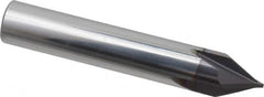 Niagara Cutter - 1/2" Diam 4 Flute Single End Solid Carbide Chamfer Mill - Industrial Tool & Supply