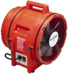 Allegro - Electric AC Axial Blower - 1 hp, 1,842 CFM, 220 Max Voltage Rating - Industrial Tool & Supply