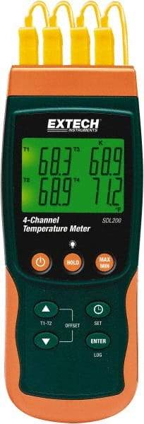 Extech - -58 to 2372°F, Temp Recorder - Industrial Tool & Supply