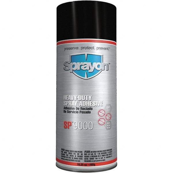 Krylon - 16.25 oz Aerosol White Spray Adhesive - High Tack, 170°F Heat Resistance, High Strength Bond, Flammable, Series SP9000 - Industrial Tool & Supply